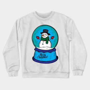 Snowman Snow Globe Crewneck Sweatshirt